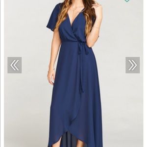 Show Me Your Mumu- Navy Sophia Wrap Dress